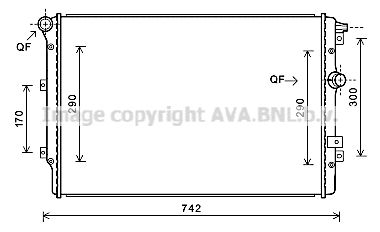 AVA QUALITY COOLING Радиатор, охлаждение двигателя VW2324